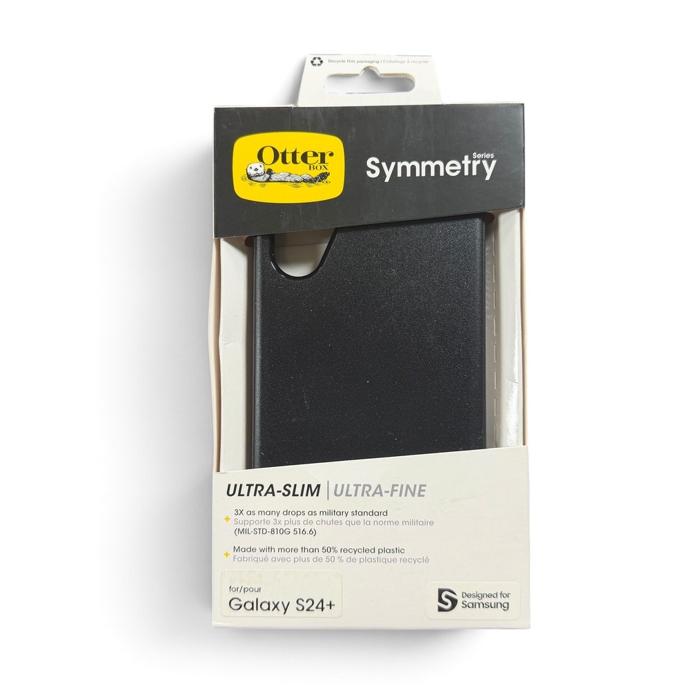 OtterBox Symmetry Series Samsung Galaxy S24+ Case Black 77-94547 Ultra-Slim